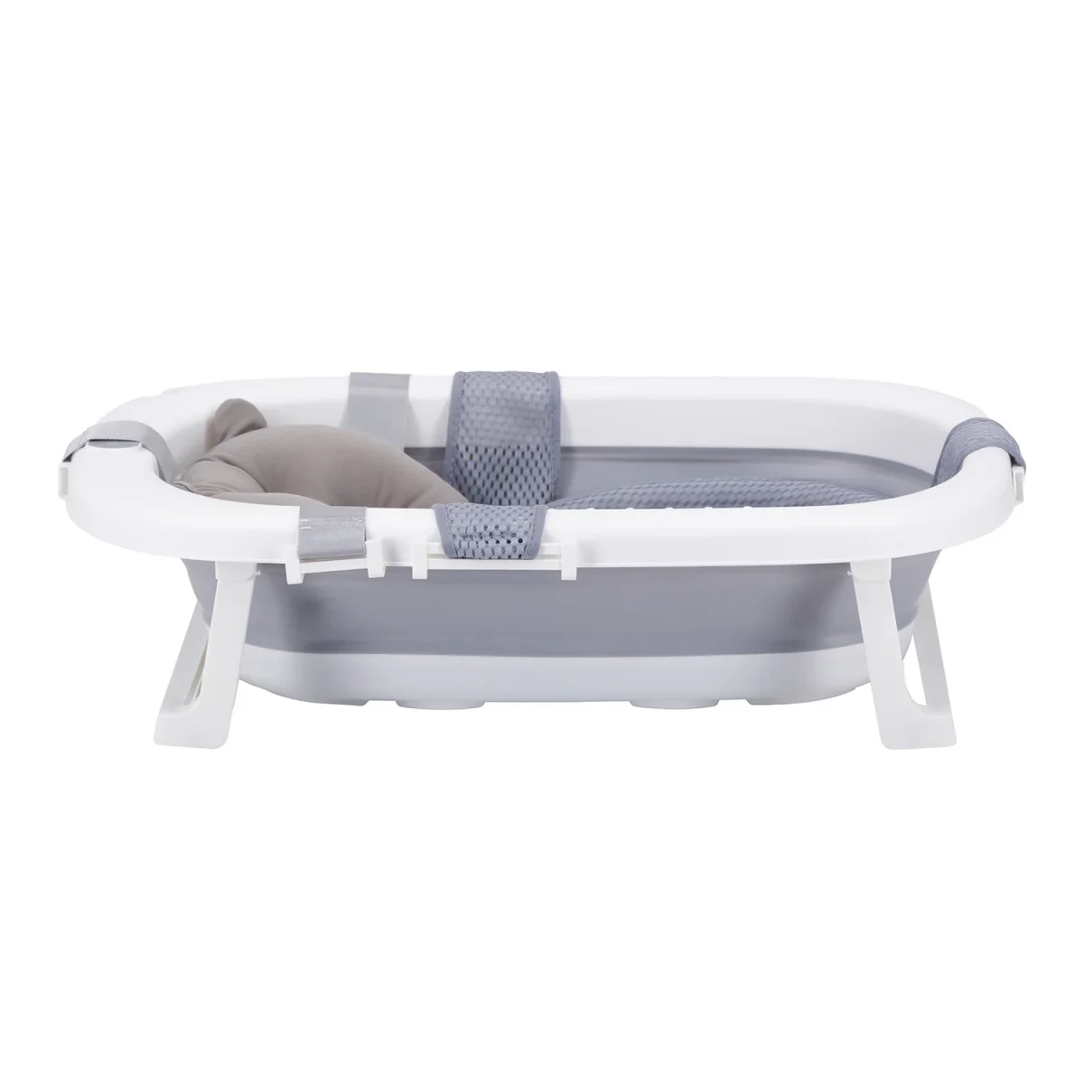Bañera Plegable Bebe con Cojin Almohada y reductor Gris - Imagen 3