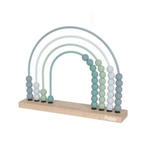 Ábaco Arcoíris Madera Azul