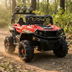 Auto a Batería Jeep Explorer 4x4 Niños Infantil Rojo
